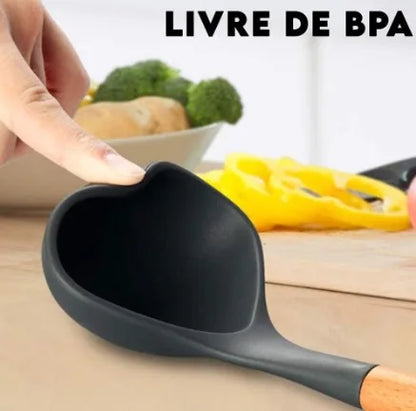 Kit de Utensílios de Cozinha em Silicone 12 Peças