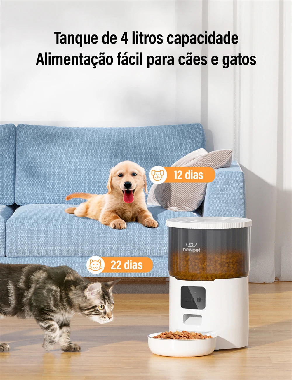 Alimentador Automático 4L para Pets